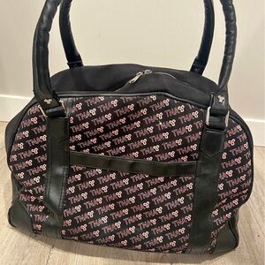 Trendy Black and Pink Women's Bag